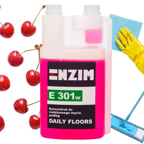 Enzim E 301w 1L - Koncentrat o zapachu wiśni do codziennego mycia podłóg