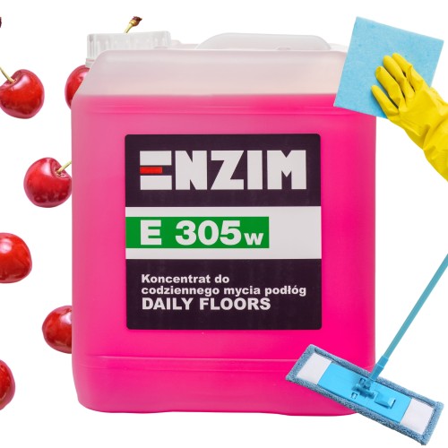 Enzim E 305w 5L | Enzim E 301w 5L | Płyn o zapachu wiśni do mycia podłóg