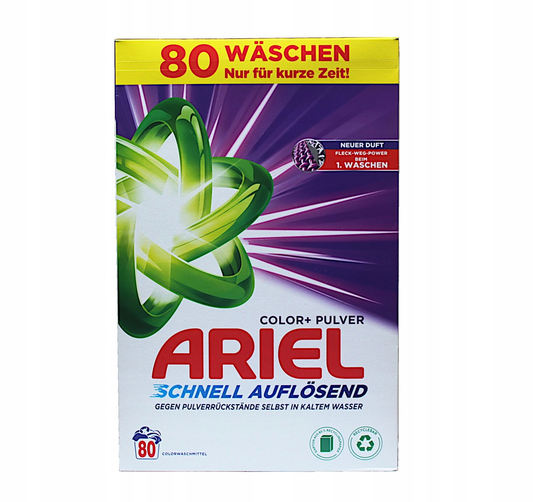 Ariel Proszek do prania tkanin kolorowych 4,8 kg – 80 prań