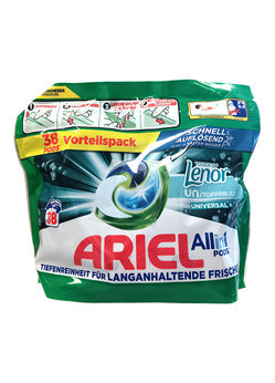 Ariel 38 prań kaps. 3in1 Uniwersal Touch of Lenor
